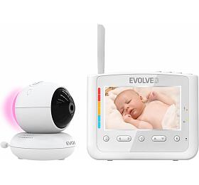 EVOLVEO BabyMonitor NL4, Dtsk chvika s nonm svtlem a otonou kamerou (CAM-NL4)