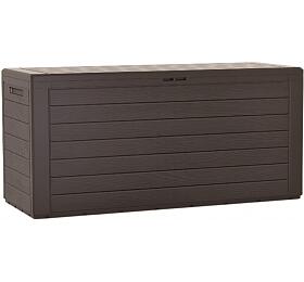 Box zahradn WOODEBOX umbra 116cm - 280l PROSPERPLAST