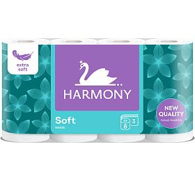 Harmony Soft 3vrstv toaletn papr, role 17,5 m, 8 rol