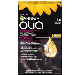 Barva na vlasy Garnier Olia, 60 ml, odstn 4,0 Dark Brown