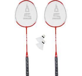 Badmintonov set SULOV RULYT, 2x raketa, 2x mek, vak - erven
