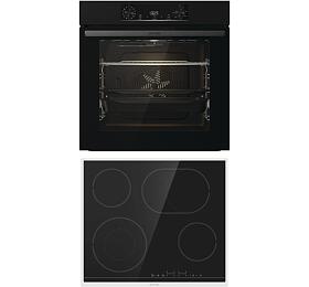 SET Trouba Gorenje BOS6737E06B + Sklokeramick deska Gorenje ECT643BX StayWarm