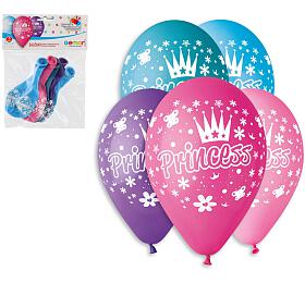 Smart Balloons Balonek/Balonky nafukovac princezny 12'' prmr 30cm 5ks v sku