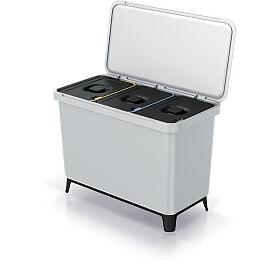 Odpadkový koš Prosperplast SYSTEMA 3x10l popelavý
