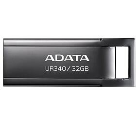 A-Data ADATA Flash Disk 32GB UR340, USB 3.2 Dash Drive, kov lesklá černá (AROY-UR340-32GBK)