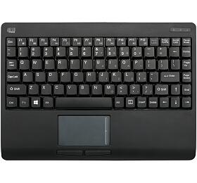 Adesso WKB-4110UB/ bezdrtov klvesnice 2,4GHz/ mini/ touchpad/ USB/ ern/ US layout