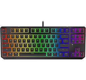 Endorfy hern klvesnice Thock TKL Pudd.Kailh BL RGB /USB/ blue sw. / drtov / mechanick / US layout / ern RGB (EY5A004)