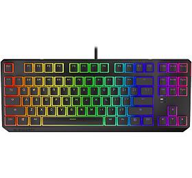 Endorfy hern klvesnice Thock TKL Pudd.Kailh BR RGB /USB/ brown sw. / drtov / mechanick / US layout / ern RGB (EY5A005)