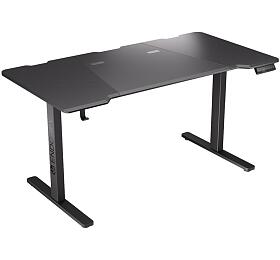 Endorfy herní stůl Atlas L electric / 150cm x 78cm / nosnost 80 kg / elektricky výškově stavitelný (73-120cm) / černý (EY8E004)