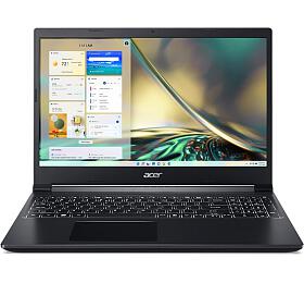 Acer Aspire 7/A715-43G/R5 5625U / 15,6&quot; / FHD / 8GB / 512GB SSD/RTX 3050/bez OS/Black/2R (NH.QHDEC.002)