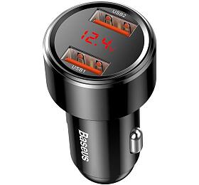 Nabjeka do auta Baseus Magic 45W 2x USB ern