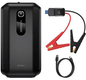 Powerbanka Baseus Super Energy Air 10000mAh, 21W se startovacmi kabely(a 1000A) ern