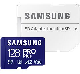 Samsung/micro SDXC/128GB/Class 10/+ Adaptr/Modr (MB-MD128SA/EU)