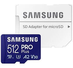 Samsung samsung/micro SDXC/512GB/Class 10/+ Adaptr/Modr (MB-MD512SA/EU)