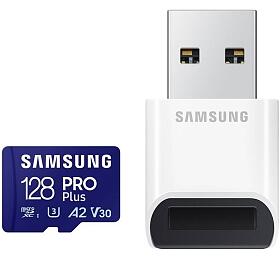 Samsung samsung/micro SDXC/128GB/USB 3.0/USB-A/Class 10/+ Adaptr/Modr (MB-MD128SB/WW)