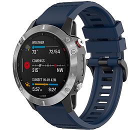 Silikonov emnek FIXED Silicone Strap pro Garmin QuickFit 22mm, modr