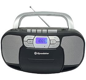 Radiomagnetofon Roadstar, RCR-4635UMPBK, PLL FM, CD MP3, USB, AUX in, ern