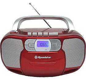 Radiomagnetofon Roadstar, RCR-4635UMPRD, PLL FM, CD MP3, USB, AUX in, erven