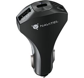 Nabíječka do auta Navitel USP45 Slim, černá