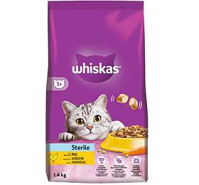 Whiskas Dry Sterile s kuecm masem 1,4kg