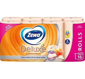 Zewa Deluxe Cashmere Peach 3vrstv toaletn papr, 16 rol, 19,3 m role