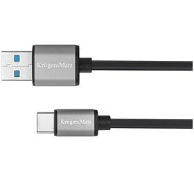 Kabel KRUGER & MATZ KM1244 Basic USB 3.0/USB-C 1m Black KRUGERMATZ
