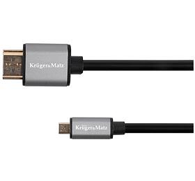 Kabel KRUGER & MATZ KM1238 Basic HDMI / micro HDMI 1,8m KRUGERMATZ