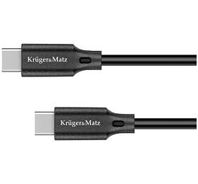 Kabel KRUGER & MATZ KM1260 Basic USB-C/USB-C 1m Black KRUGERMATZ
