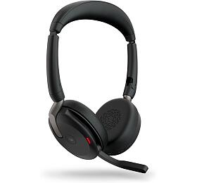 Jabra Evolve2 65 Flex / Stereo / ANC / USB-C / BT-USB / Bezdrát / MS / Černá (26699-999-899)