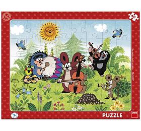Dino Deskové puzzle Krtek a kapela 40 dílků