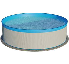 Nadzemn bazn CF 350 x 90 cm, white / blue