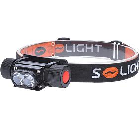 Solight LED čelová nabíjecí svítilna, 650lm, Li-Ion