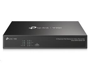 TP-Link VIGI NVR1004H-4P, (4 channels, 4xPoE, 1xSATA, 1x100Mb/s LAN, 2xUSB2.0)