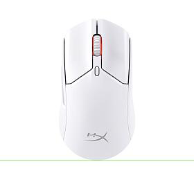 HyperX Pulsefire Haste 2/Herní/Optická/Pro praváky/26 000 DPI/USB+BT/Bílá (6N0A9AA)