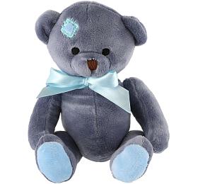 Teddies Medvd sedc s mal ply 20cm modr v sku 0+