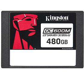 Kingston SSD DC600M 480GB SATA III 2.5&quot; 3D TLC (ten/zpis: 560/470MBs; 94/41k IOPS; 1DWPD), Mixed-use (SEDC600M/480G)