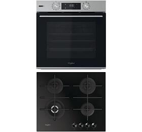 SET Trouba Whirlpool OMSK58HU1SX + Plynov deska Whirlpool W Collection GOWL 628/NB EE