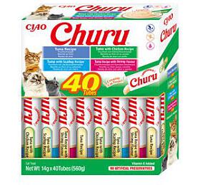 Churu Cat BOX Tuna Seafood Variety 40x14g