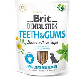 Brit Dog Dental Stick Teeth&amp;Gums Chamomile&amp;Sage 7ks