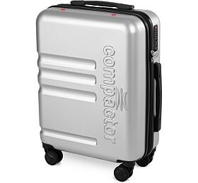 Kabinov kufr Compactor Hybrid Luggage S Vacuum System 55 x 20 x 40 cm, stbrn