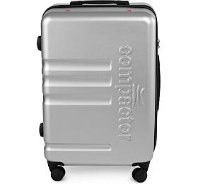 Cestovn kufr Compactor Hybrid Luggage L Vacuum System 46,5 x 26 x 68 cm, stbrn