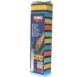 TORO hubka na ndob, 10+1ks, 5,3 x 7,8 x 2,8 cm