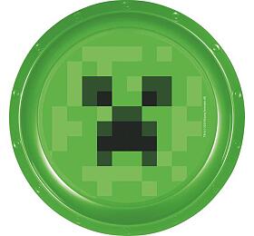 STOR TALÍŘ PLASTOVÝ MINECRAFT, PRŮMĚR 22 CM