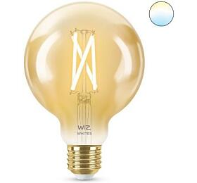 WiZ LED filament amber rovka E27 G95 7W 640lm 2000-5000K IP20, stmvateln