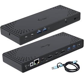 I-tec USB 3.0 / USB-C / Thunderbolt Dual Display Docking Station + PD 100W (CADUA4KDOCKPDL2)