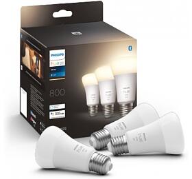 Hue White sada 3x rovka LED E27 A60 9W 800lm 2700K IP20 Philips HUE