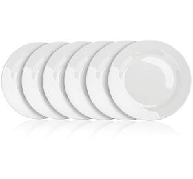 BANQUET Sada dezertnch porcelnovch tal BASIC 19 cm, 6 ks, bl (60319504)