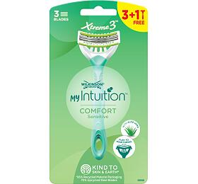 Wilkinson Sword Xtreme3 dmsk holtka My Intuition Comfort Sensitive, 3 bity, 4 ks