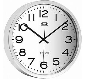 Nstnn hodiny Trevi, OM 3318 S silver, analogov, SWEEP, prmr 30 cm