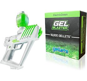 SET Dtsk pistole Gel Blaster Surge + Vodn kuliky Gel Blaster Gellets - Electric Green 10k